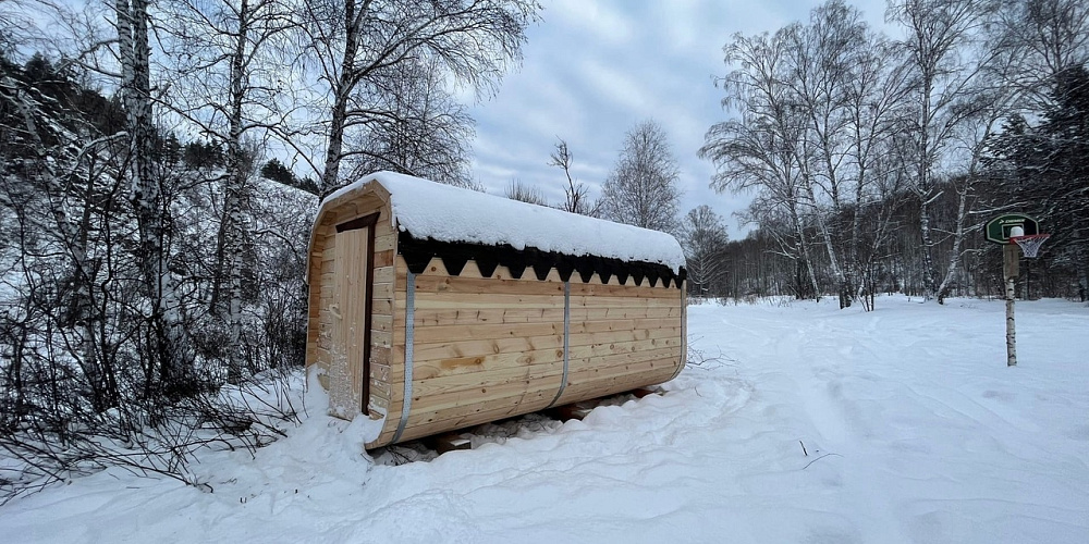Новая банька уже на Кемпинге